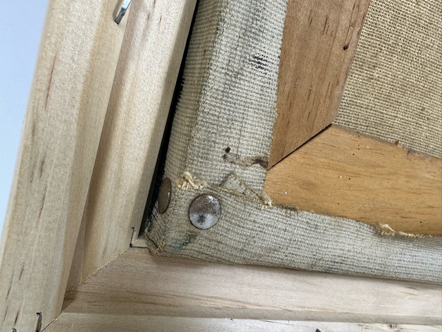 Vintage 1954 Mid-Century Original Oil Painting On Canvas 16 X 21 Framed 19 X 23 Signed Copeland [Photo 9]