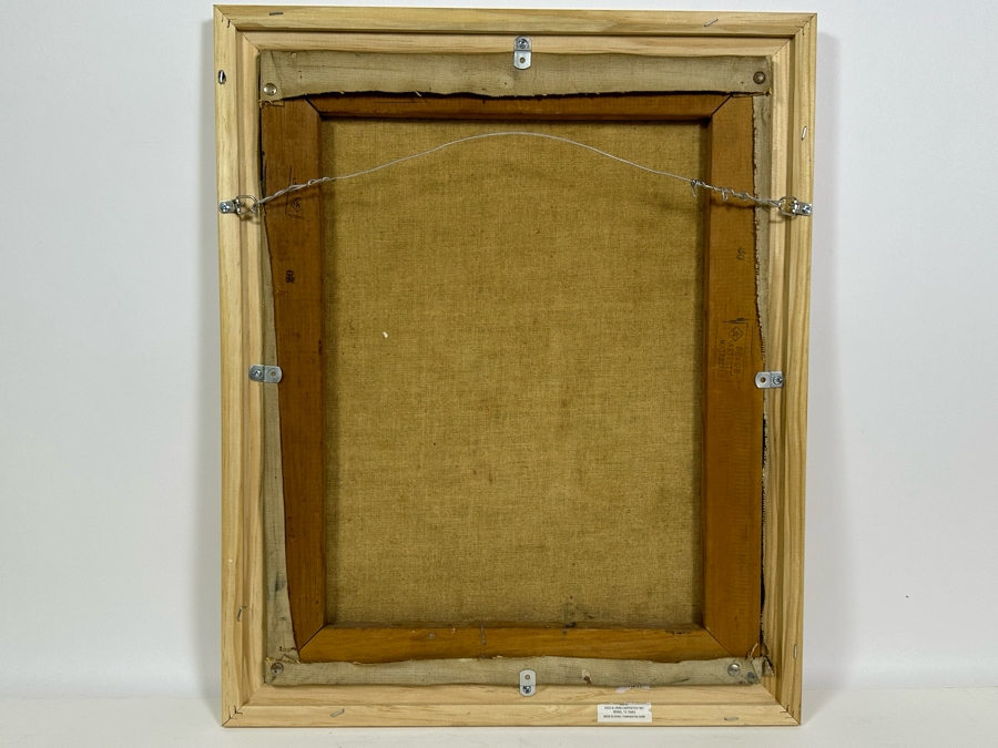 Vintage 1954 Mid-Century Original Oil Painting On Canvas 16 X 21 Framed 19 X 23 Signed Copeland [Photo 8]