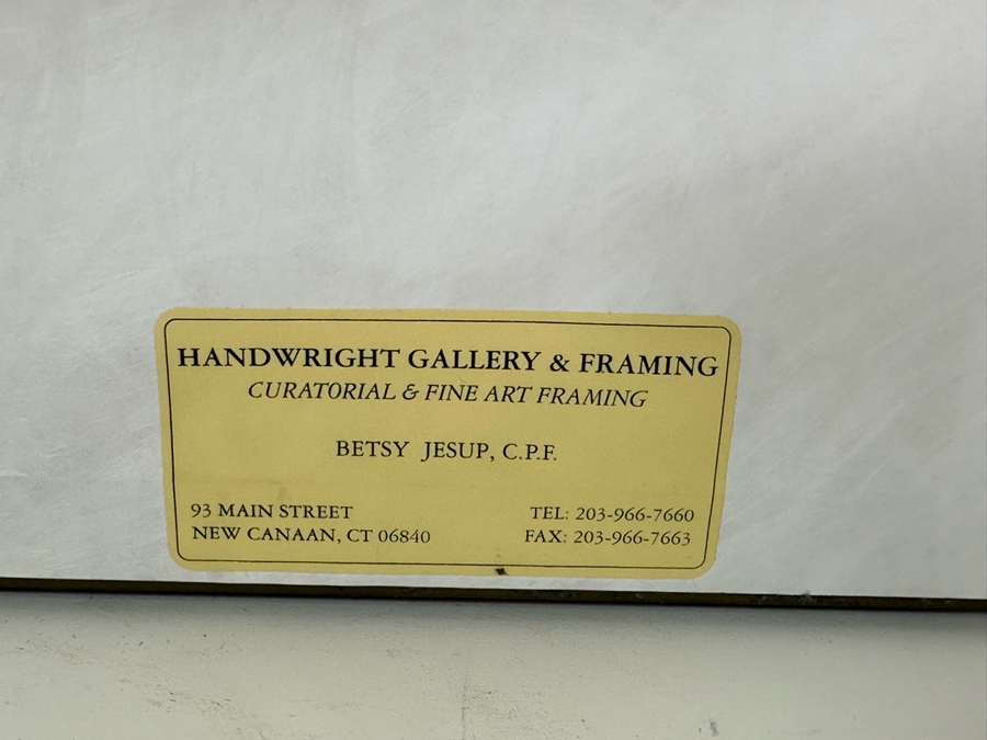 Roger Vejarano (B. 1964) Original Abstract Figures Oil Painting On Board Framed 17.5 X 25 [Photo 12]