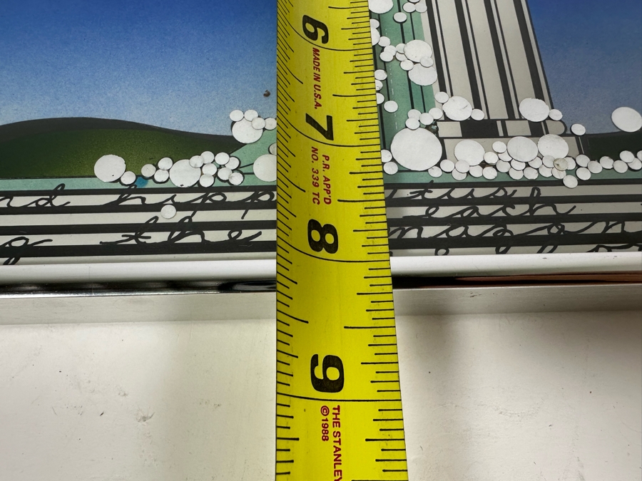 John Caruso Original Hippo Illustration 1983 Framed 18 X 8 [Photo 11]