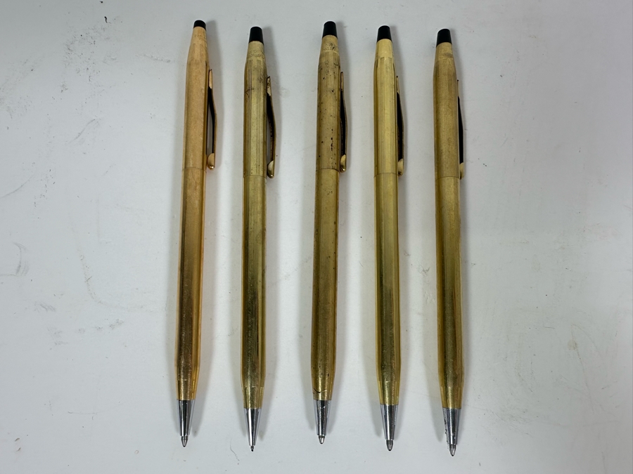 Five Gold Filled Cross Pens [Photo 3]