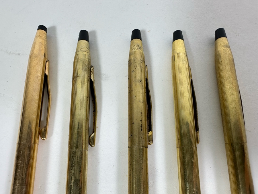 Five Gold Filled Cross Pens [Photo 4]
