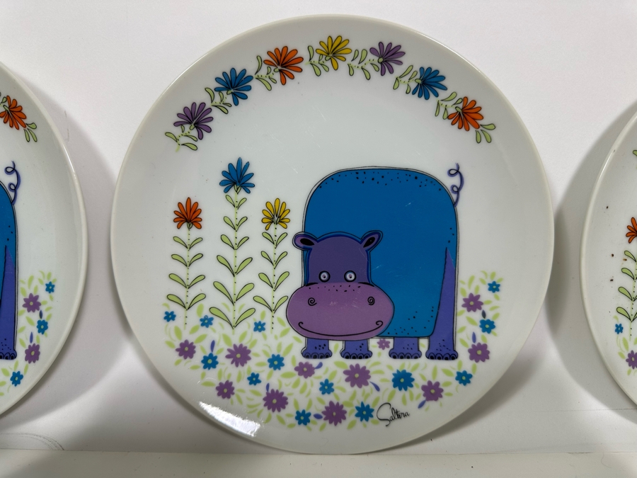 Vintage 1976 Jungle Safari Cups And Plates 7.5R By Saltera Himark Japan [Photo 7]