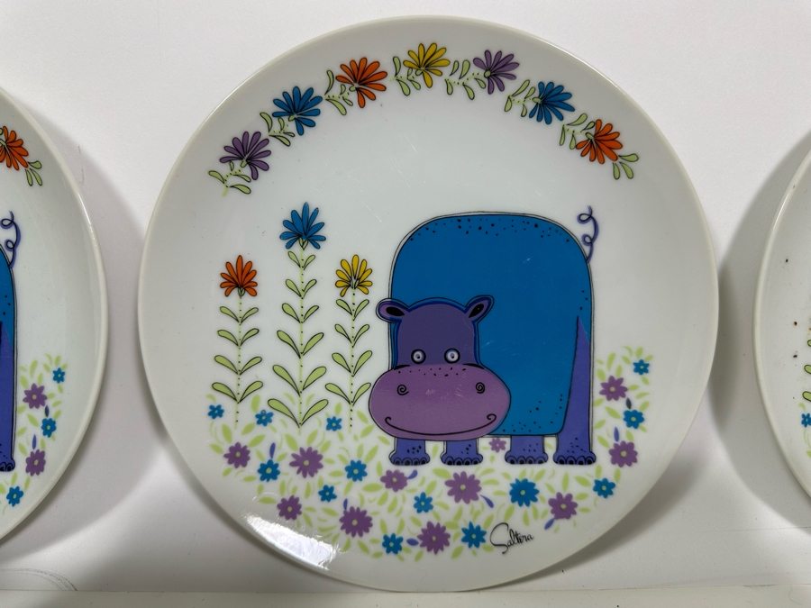 Vintage 1976 Jungle Safari Cups And Plates 7.5R By Saltera Himark Japan [Photo 6]