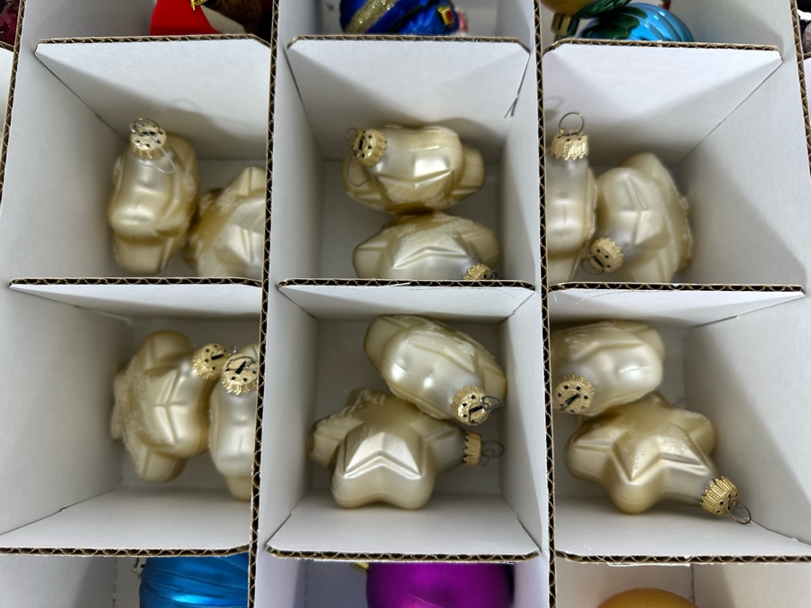 Two Bins Filled With Glass Christmas Ornaments [Photo 11]