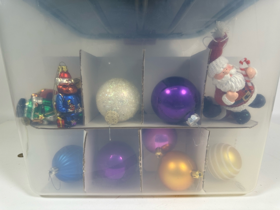 Two Bins Filled With Glass Christmas Ornaments [Photo 5]