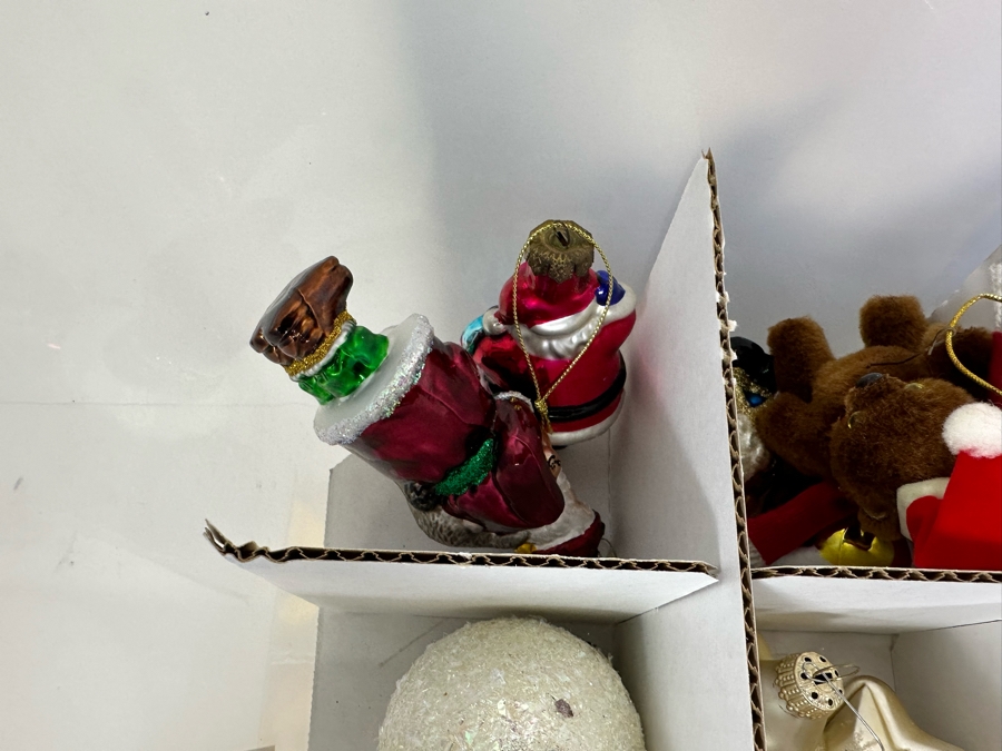 Two Bins Filled With Glass Christmas Ornaments [Photo 12]