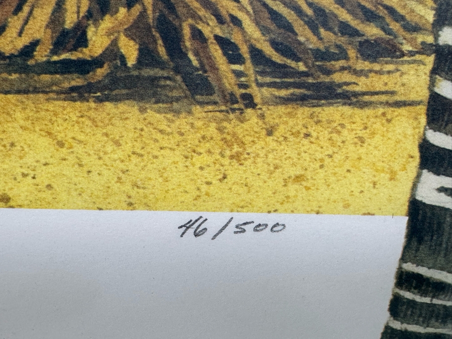 Signed Limited Edition Key West Florida Print By Bari Framed 31 X 23.5 [Photo 7]