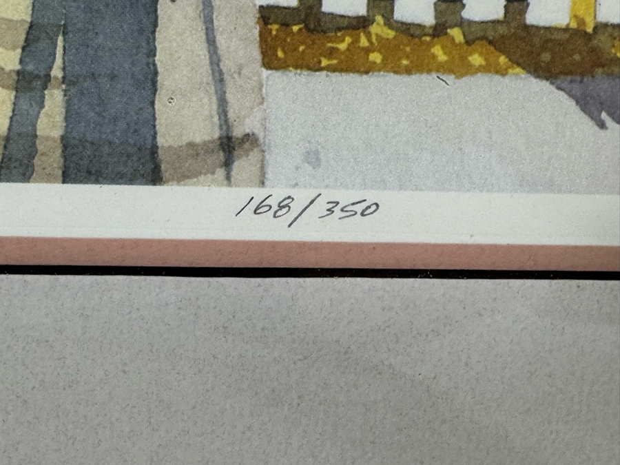 Signed Limited Edition Key West Florida Print 21.5 X 16 By Bari Framed 28 X 22.5 [Photo 7]