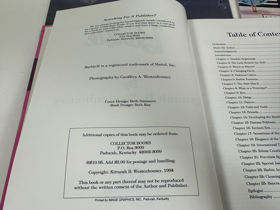 Four Barbie Collector's Books And Nostalgic Barbie Calendars From 1990 & 1991 [Photo 18]