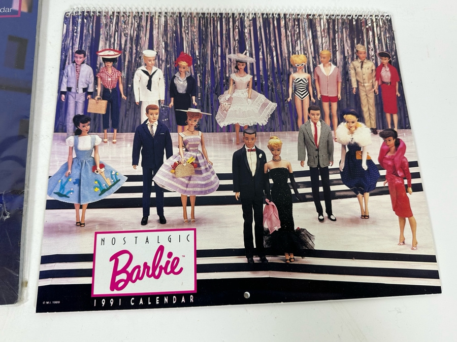 Four Barbie Collector's Books And Nostalgic Barbie Calendars From 1990 & 1991 [Photo 22]