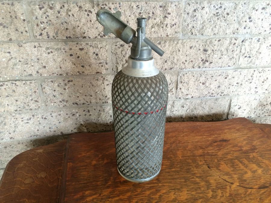 Vintage Seltzer Bottle Wire Mesh [Photo 1]