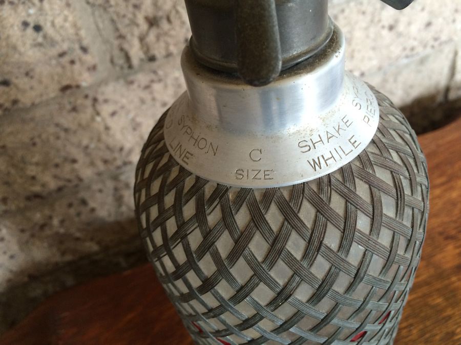 Vintage Seltzer Bottle Wire Mesh [Photo 3]