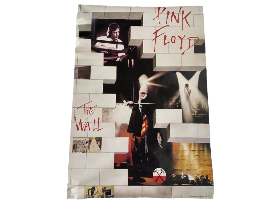 Pink Floyd The Wall Rock Poster Lithographed In Canada By Bigfoot 22 X 31