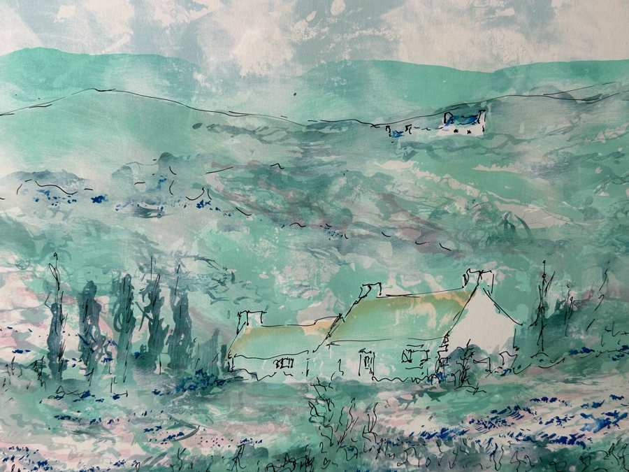 Limited Edition Signed Serigraph By Emmanuel Urbain Huchet French 19.5 X 28.5 Framed 29.5 X 37.5 [Photo 4]