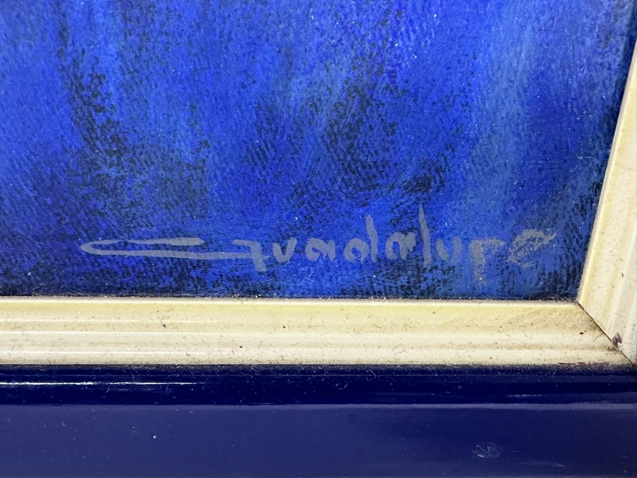 Antonio Guadalupe (B. 1942, Dominican Republic) Original Painting On Canvas Of Harlequin 16 X 20 [Photo 10]