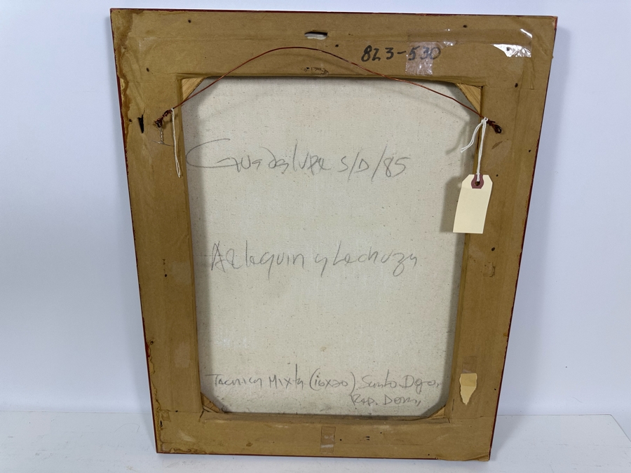 Antonio Guadalupe (B. 1942, Dominican Republic) Original Painting On Canvas Of Harlequin 16 X 20 [Photo 11]