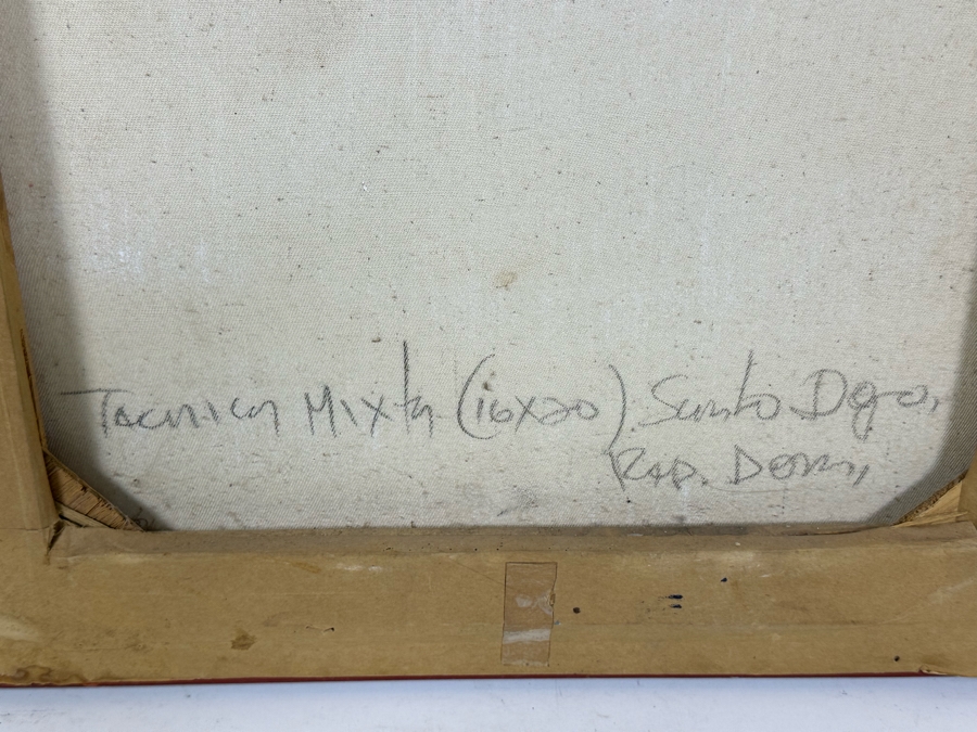 Antonio Guadalupe (B. 1942, Dominican Republic) Original Painting On Canvas Of Harlequin 16 X 20 [Photo 13]