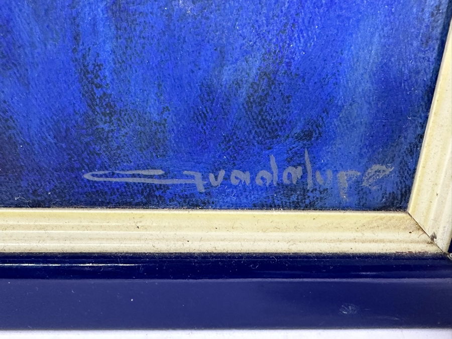 Antonio Guadalupe (B. 1942, Dominican Republic) Original Painting On Canvas Of Harlequin 16 X 20 [Photo 9]