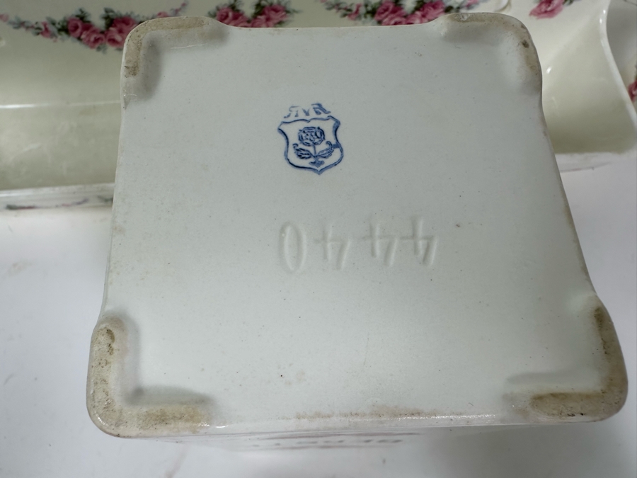 Vintage Max Roesler Rodach German Art Nouveau Earthenware Kitchen Set [Photo 18]