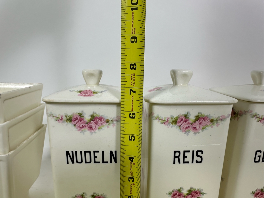 Vintage Max Roesler Rodach German Art Nouveau Earthenware Kitchen Set [Photo 11]