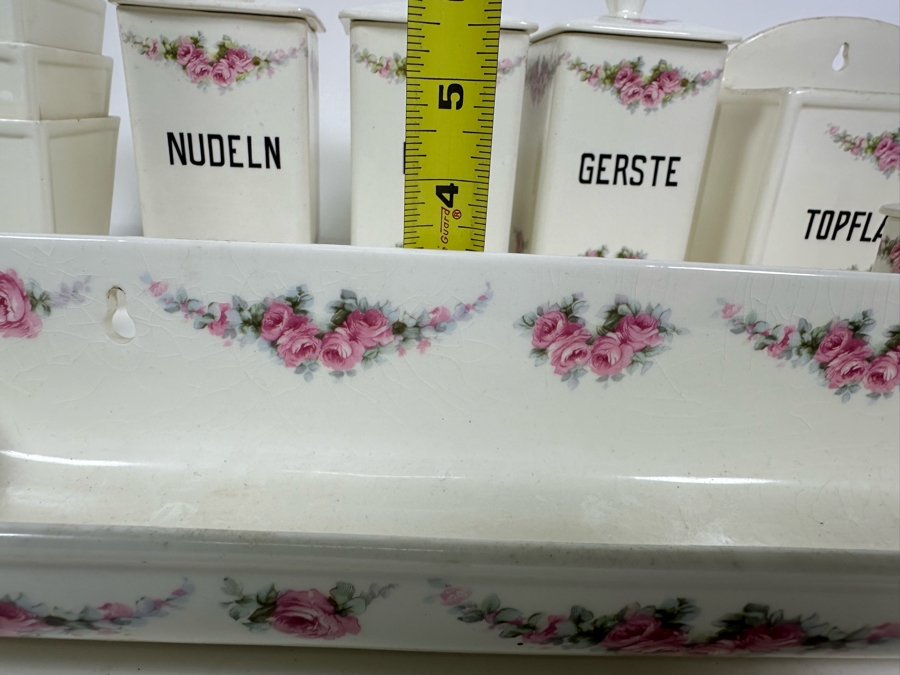 Vintage Max Roesler Rodach German Art Nouveau Earthenware Kitchen Set [Photo 16]