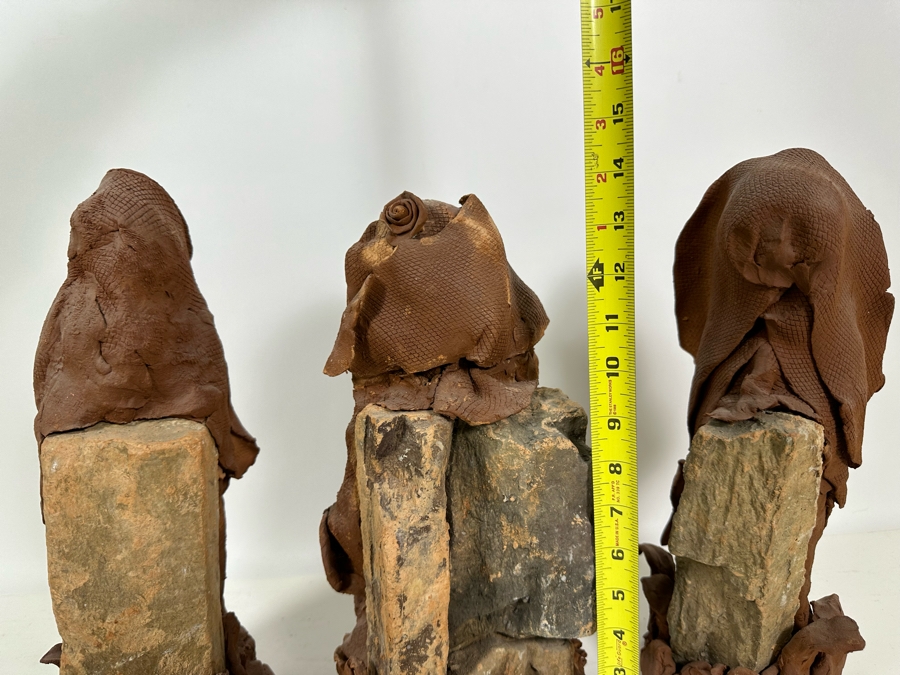 Bonnie Lee Roth (B. 1942, Southern California) (3) Original Terracotta Sculptures 14H [Photo 12]