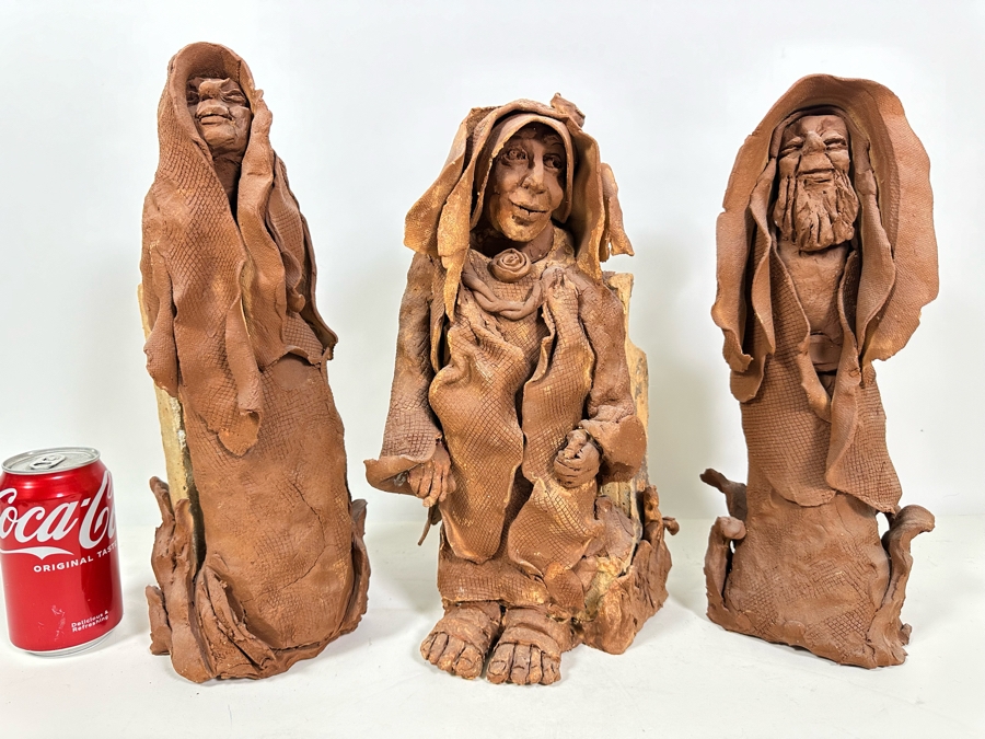 Bonnie Lee Roth (B. 1942, Southern California) (3) Original Terracotta Sculptures 14H [Photo 4]