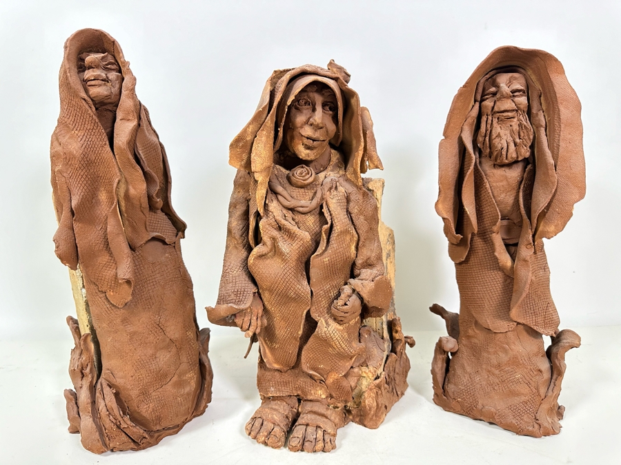 Bonnie Lee Roth (B. 1942, Southern California) (3) Original Terracotta Sculptures 14H [Photo 2]