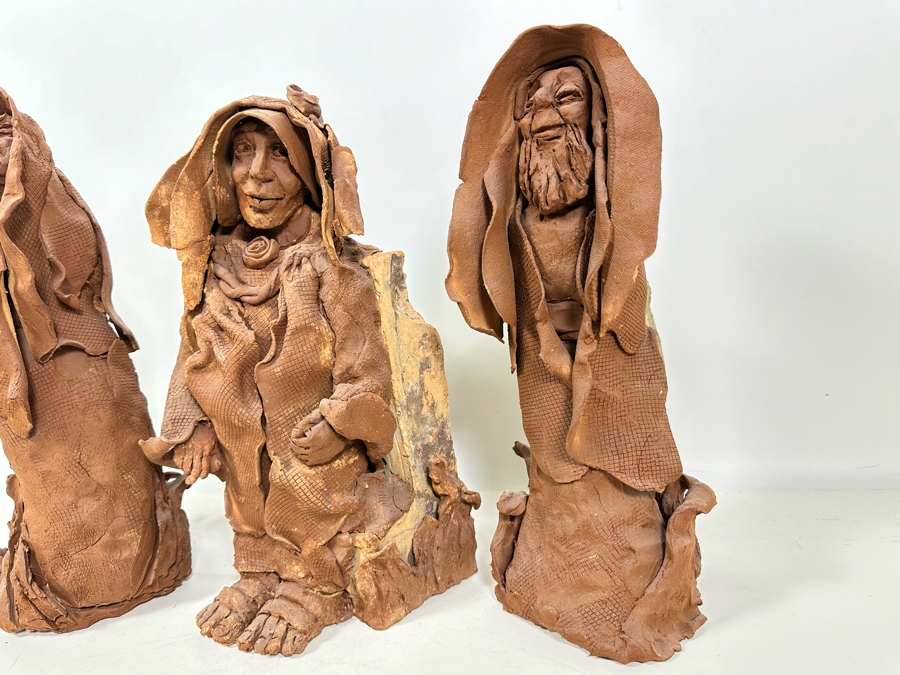 Bonnie Lee Roth (B. 1942, Southern California) (3) Original Terracotta Sculptures 14H [Photo 8]