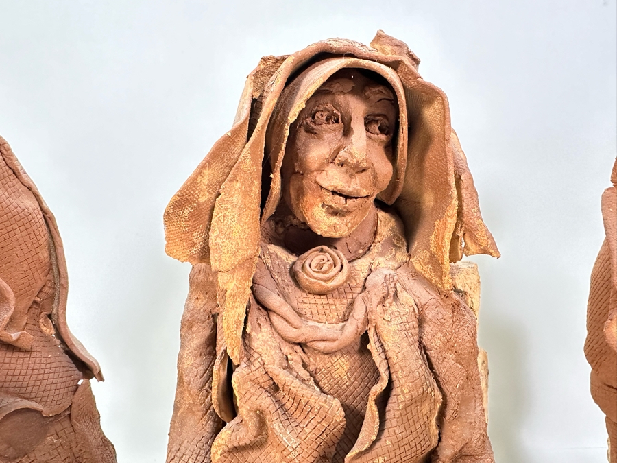 Bonnie Lee Roth (B. 1942, Southern California) (3) Original Terracotta Sculptures 14H [Photo 5]