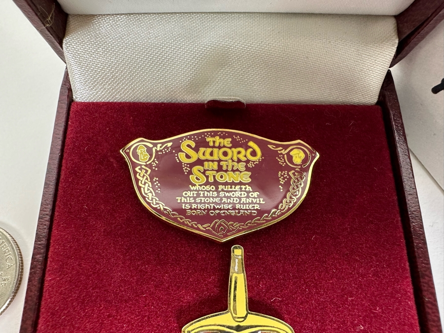 Disney Trading Pin The Sword In The Stone With Box A.P. [Photo 7]
