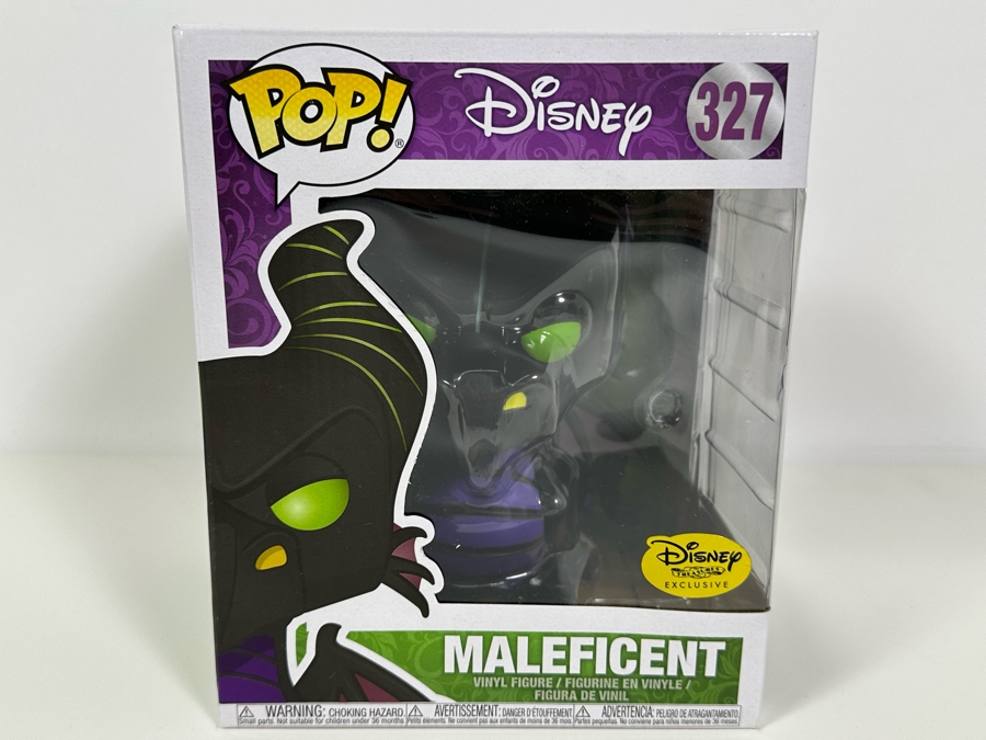 Vintage FUNKO Vinyl Figurine Disney Maleficent #327 New In Box 8H [Photo 2]