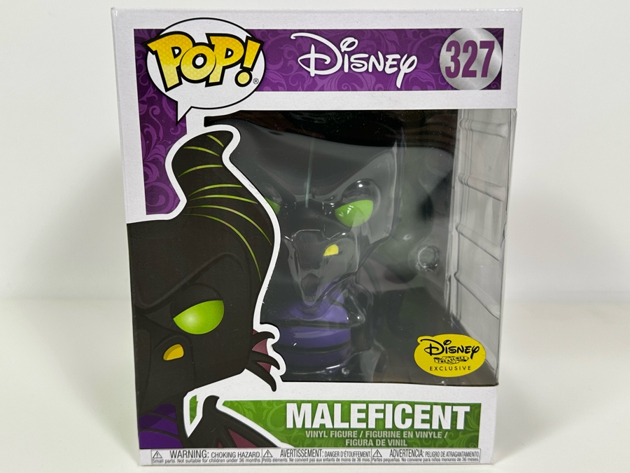 Vintage FUNKO Vinyl Figurine Disney Maleficent #327 New In Box 8H [Photo 3]