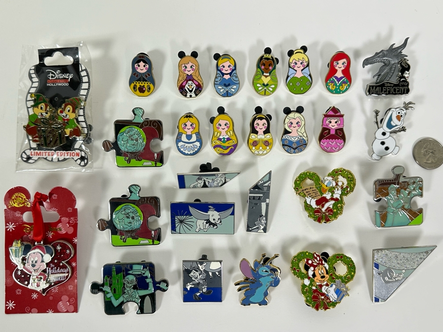 Collection Of Vintage Disneyland Trading Pins [Photo 2]