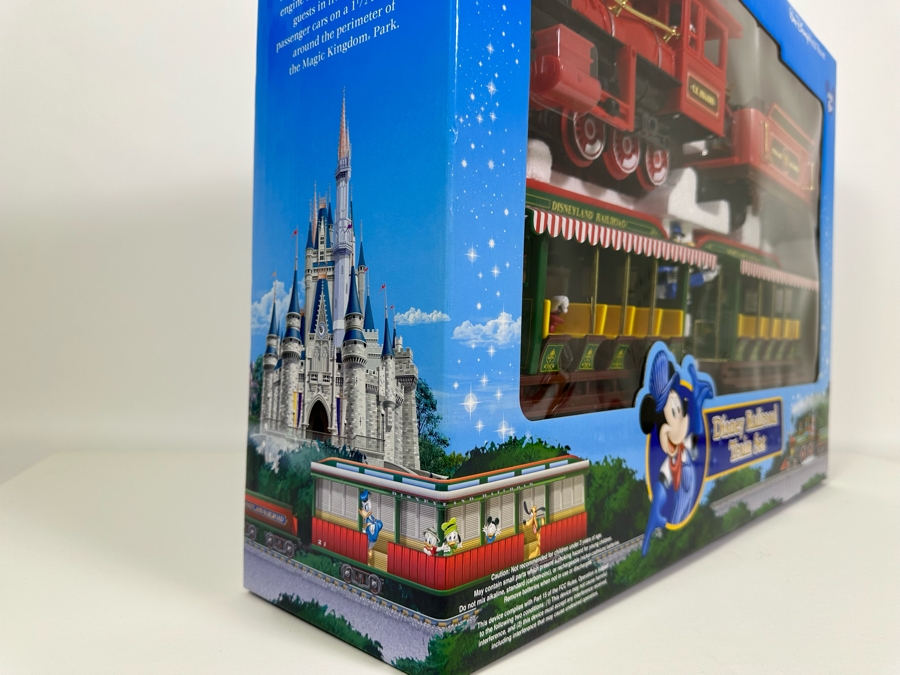 Vintage Disney Railroad Train Set Sold At Disneyland Resort New In Box Excellent Condition 25W X 18.5H X 6.5D [Photo 10]