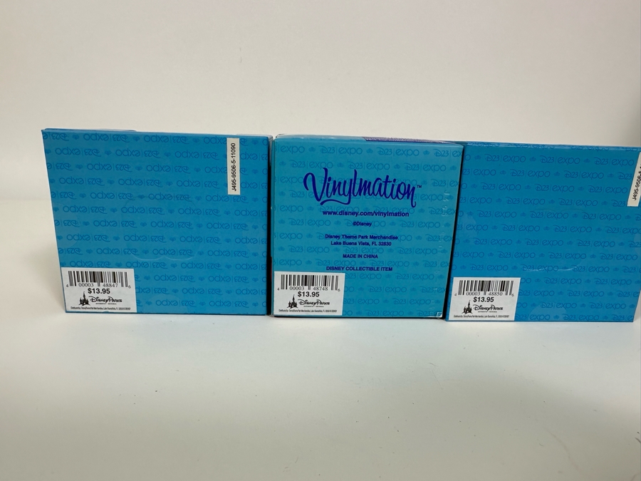 Set Of Three Vinylmation D23 Expo 2001 Disney 3' Vinyl Figures New In Boxes [Photo 13]