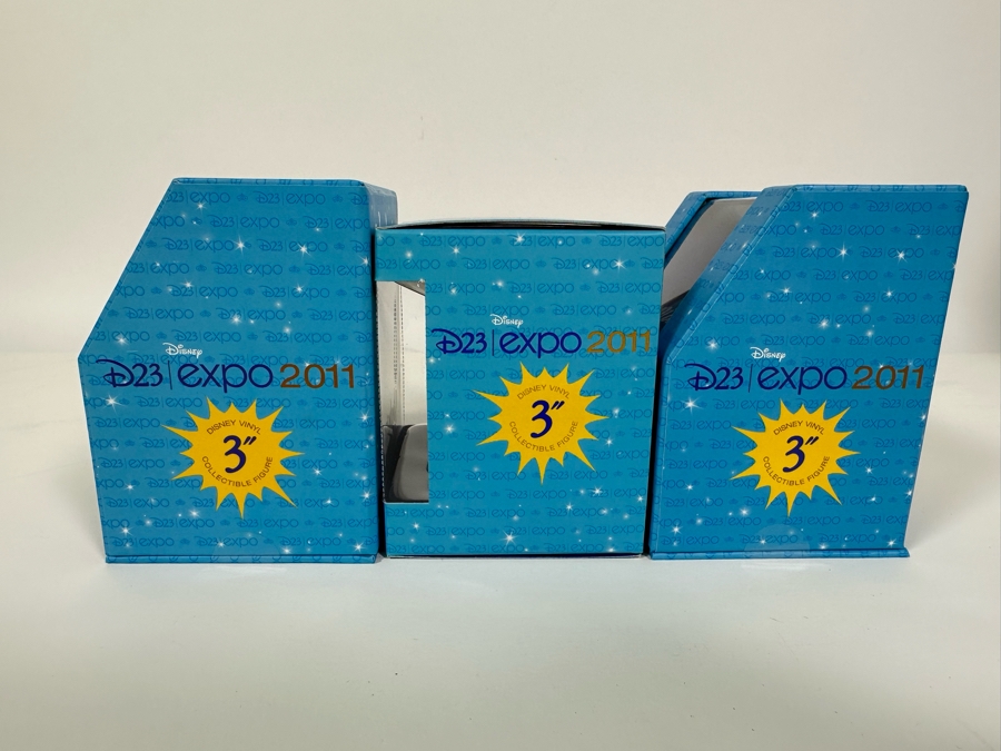 Set Of Three Vinylmation D23 Expo 2001 Disney 3' Vinyl Figures New In Boxes [Photo 11]