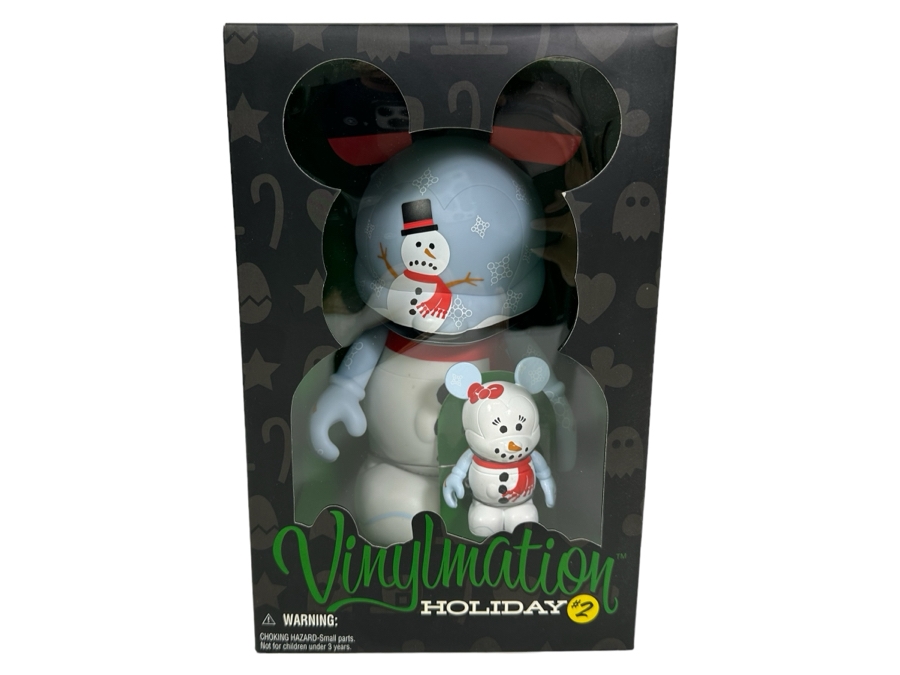 Vintage Walt Disney Disneyland Theme Park Merchandise Vinylmation Holiday #2 9' Collectible Vinyl Mickey Mouse Figure Limited Edition Of 1,000 Pieces New In Box