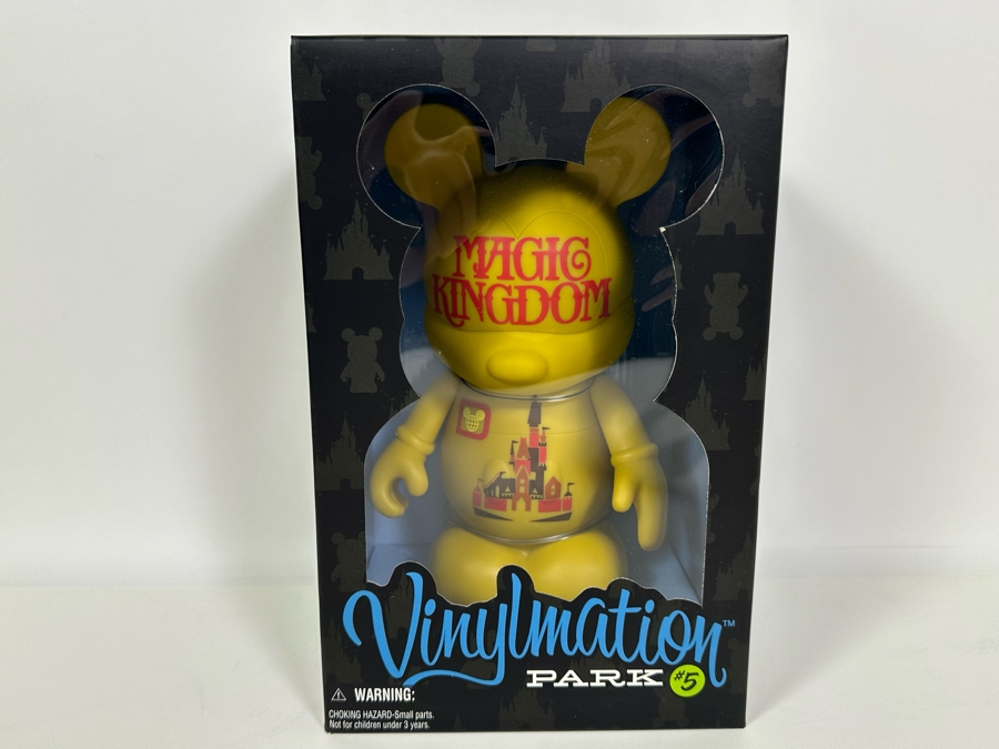 Vintage Walt Disney Disneyland Theme Park Merchandise Vinylmation Magic Kingdom Park #5 9' Collectible Vinyl Mickey Mouse Figure Limited Edition Of 800 Pieces New In Box [Photo 3]