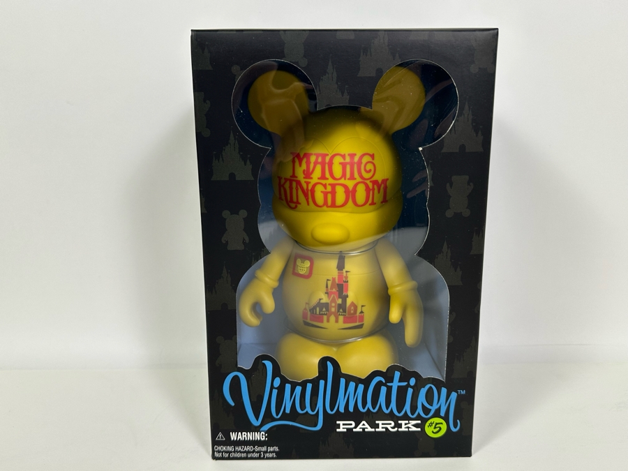 Vintage Walt Disney Disneyland Theme Park Merchandise Vinylmation Magic Kingdom Park #5 9' Collectible Vinyl Mickey Mouse Figure Limited Edition Of 800 Pieces New In Box [Photo 2]