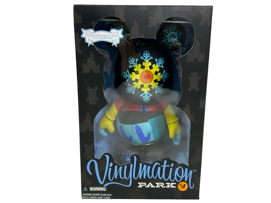 Vintage Walt Disney Disneyland Theme Park Merchandise Vinylmation Park #4 9' Collectible Vinyl Mickey Mouse Figure Limited Edition Of 500 Pieces New In Box