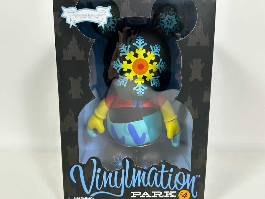 Vintage Walt Disney Disneyland Theme Park Merchandise Vinylmation Park #4 9' Collectible Vinyl Mickey Mouse Figure Limited Edition Of 500 Pieces New In Box [Photo 3]