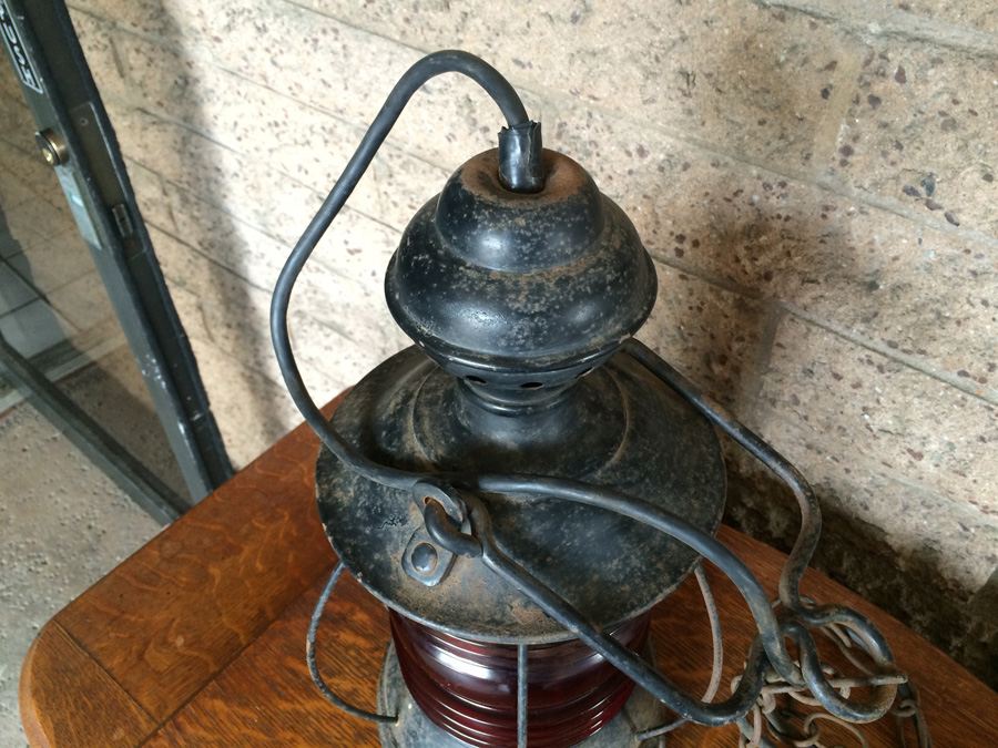 Electrified Red Lantern Light Fixture [Photo 8]