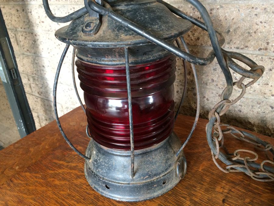 Electrified Red Lantern Light Fixture [Photo 9]
