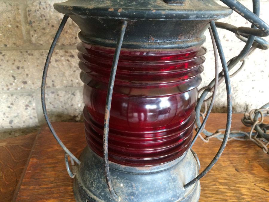 Electrified Red Lantern Light Fixture [Photo 3]
