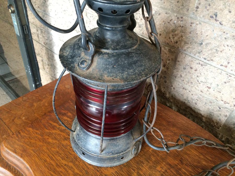 Electrified Red Lantern Light Fixture [Photo 11]
