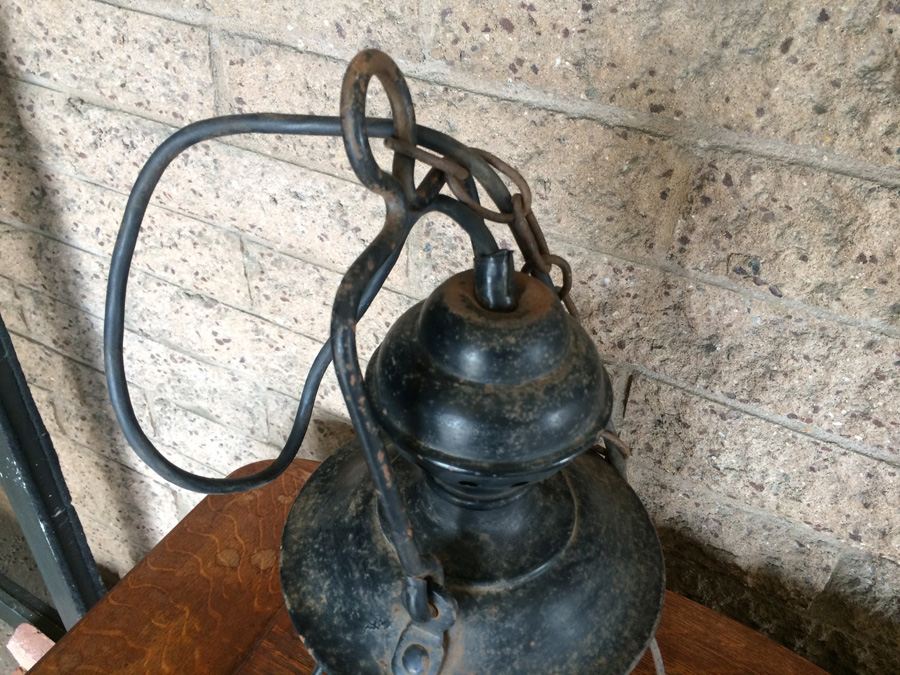 Electrified Red Lantern Light Fixture [Photo 10]