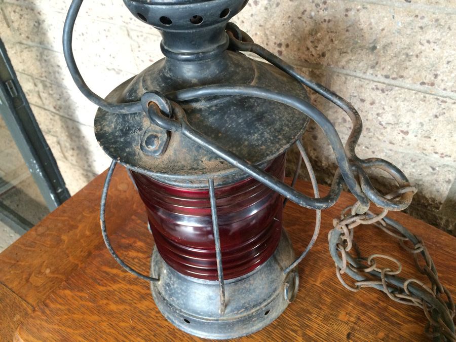 Electrified Red Lantern Light Fixture [Photo 7]