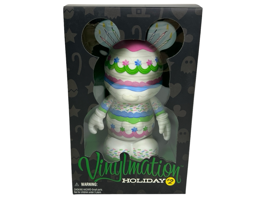 Vintage Walt Disney Disneyland Theme Park Merchandise Vinylmation Holiday #2 9' Collectible Vinyl Mickey Mouse Figure Limited Edition Of 1,000 Pieces New In Box
